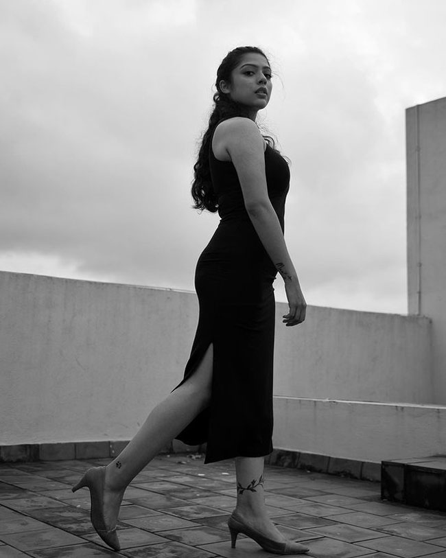 Adorable Pics Of Varsha Bollamma In Colorful Dress